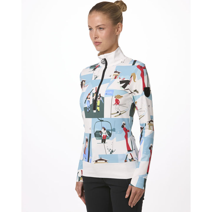 Wieka Print 1/2 Zip Layer