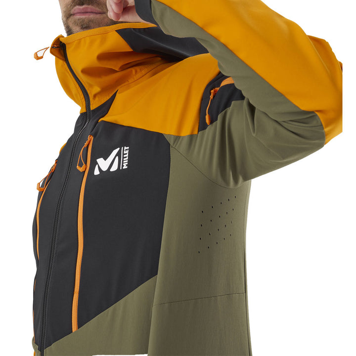 White Shield Ski Jacket for Men