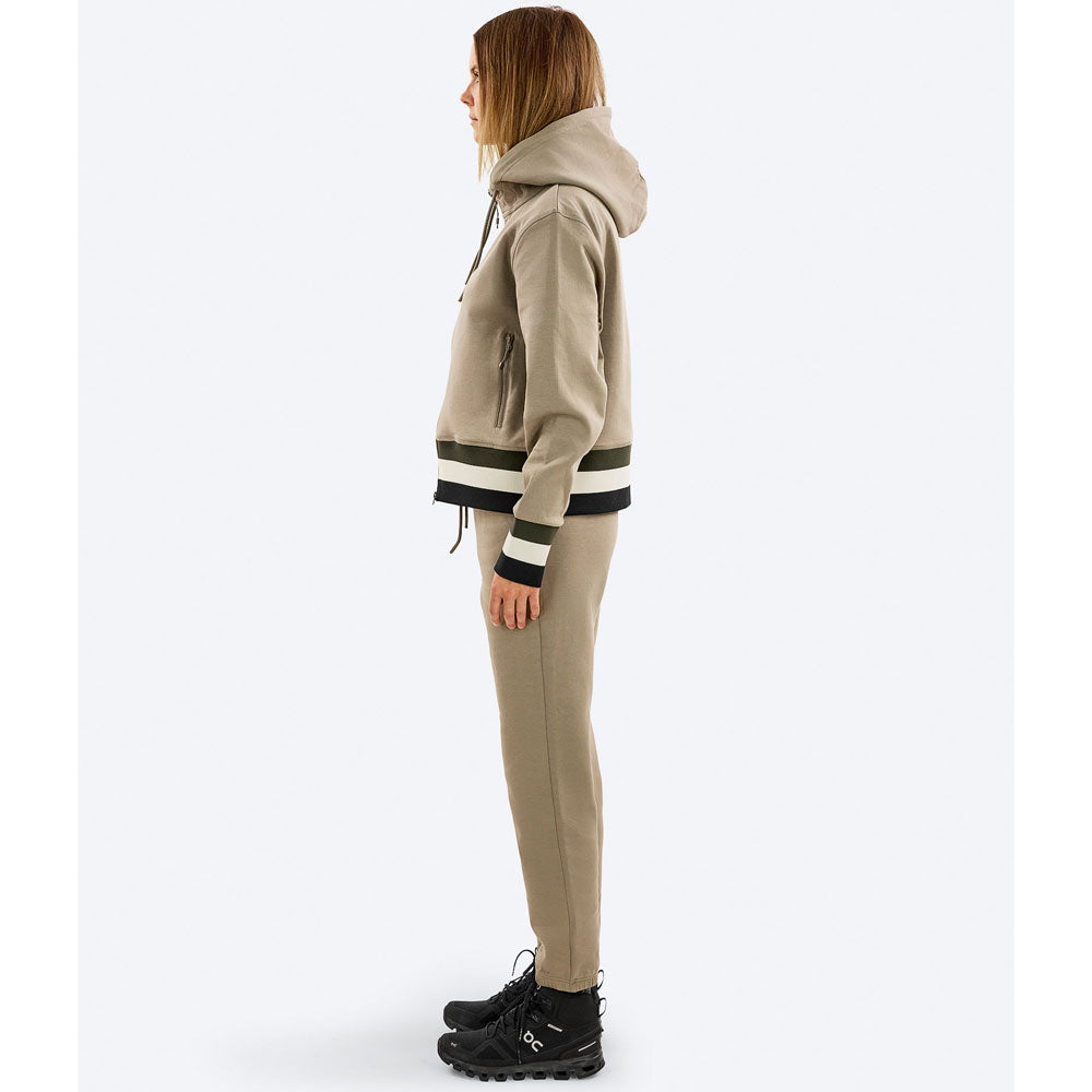 W Cotton Tech Zip Hood
