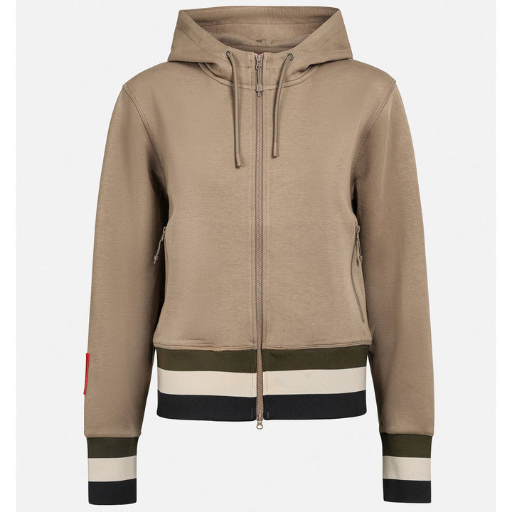 W Cotton Tech Zip Hood