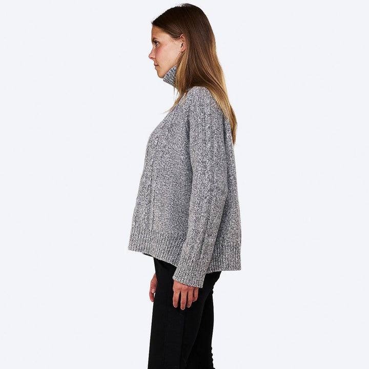 W Cashmere Mix Melange Rollerneck