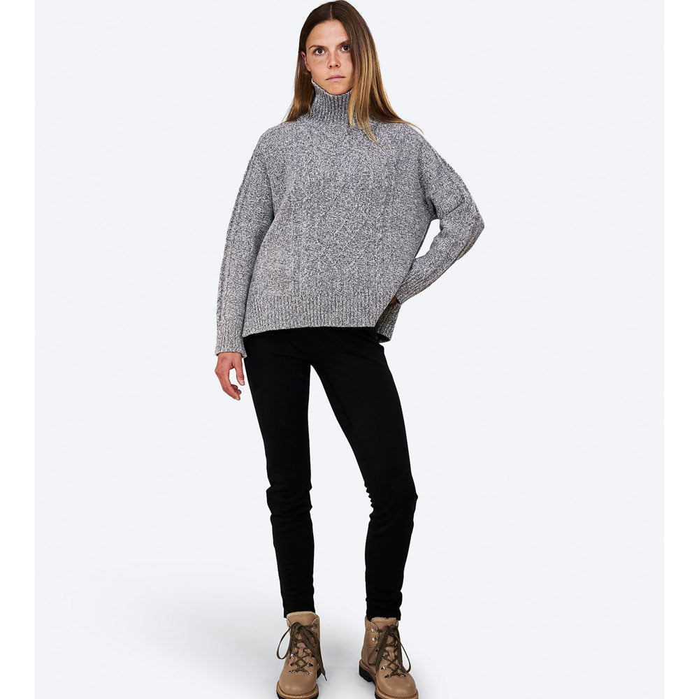 W Cashmere Mix Melange Rollerneck